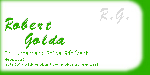 robert golda business card